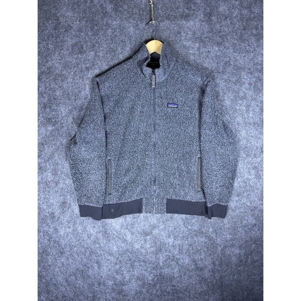 Patagonia Woolyester Fleece Jacket Mens Medium Gray Sweater Full Zip STY26935